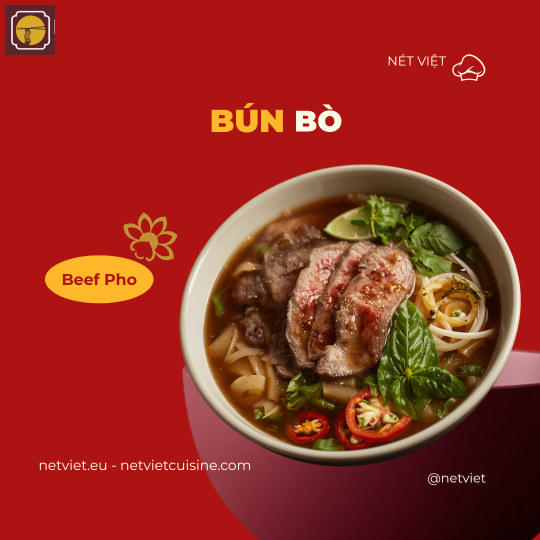 Spicy Vietnamese beef noodle soup
